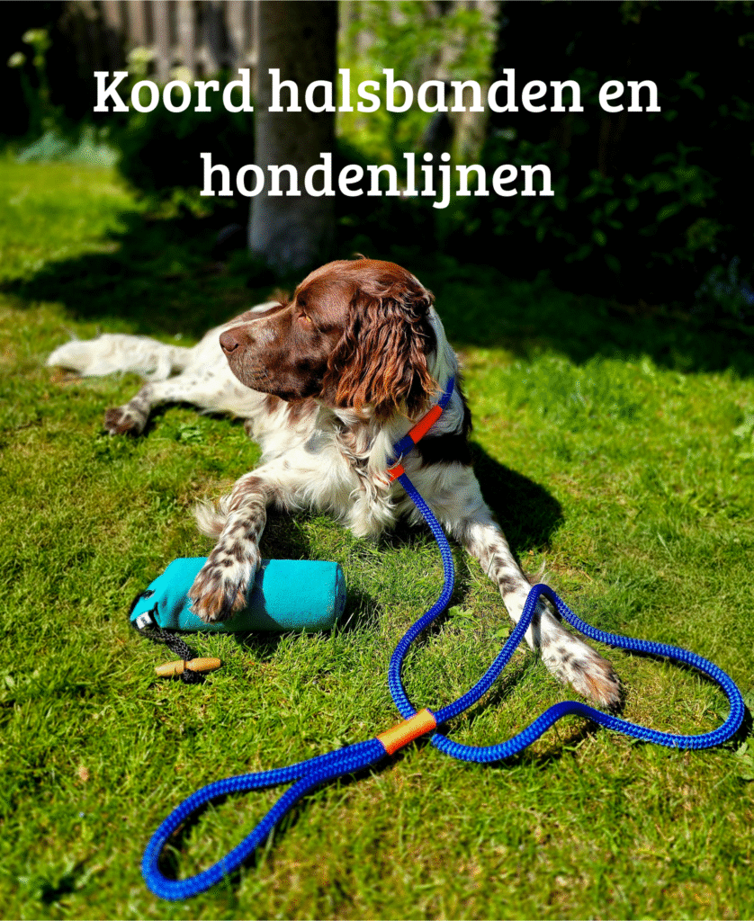 zelf samenstellen halsbanden en hondenlijnen jachtlijn retrieverlijn