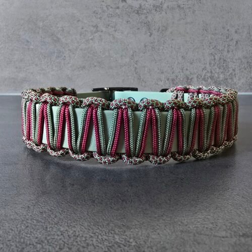 halsband combinatie pvc webbing en paracord