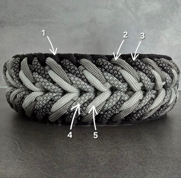 paracord halsband spontaneous kleuraanduiding