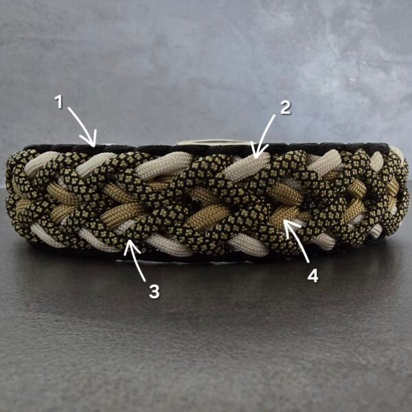 paracord halsband luna’s fly trap met kleuraanduiding