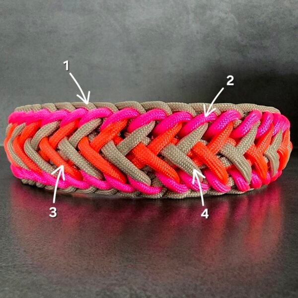 paracord halsband waterwave paracord halsband waterwave kleuraanduiding