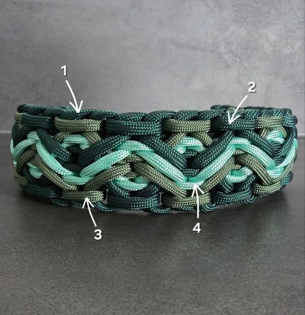 paracord halsband mystique wutz kleuraanduiding