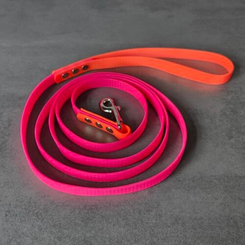 hexa pvc coated webbing lijn neon roze neon oranje