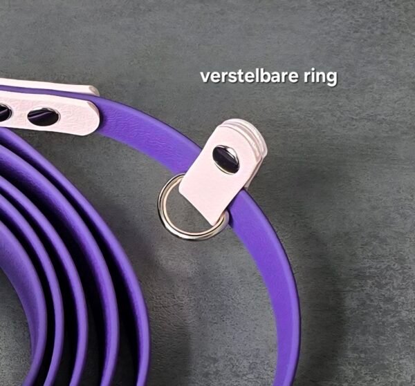 verstelbare hondenlijn verstelbare ring verstelbare hondenlijn PVC-coated webbing verstelbare ring