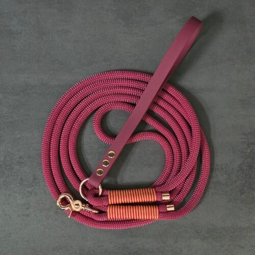 nylon koord hondenlijn met handvat pvc coated webbing