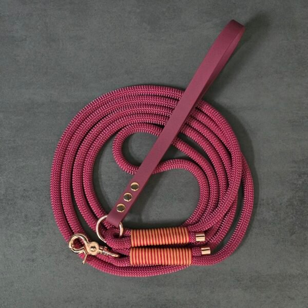 nylon koord hondenlijn met handvat pvc coated webbing