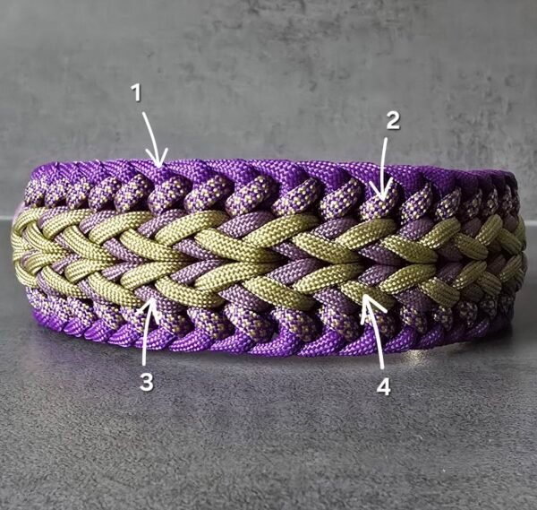 paracord halsband juno's first impression paracord halsband juno's first impression met kleuraanduiding