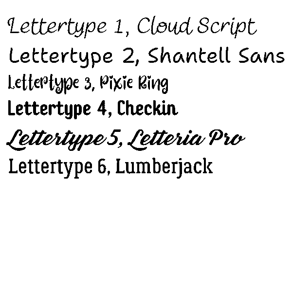 lettertypes voor graveren