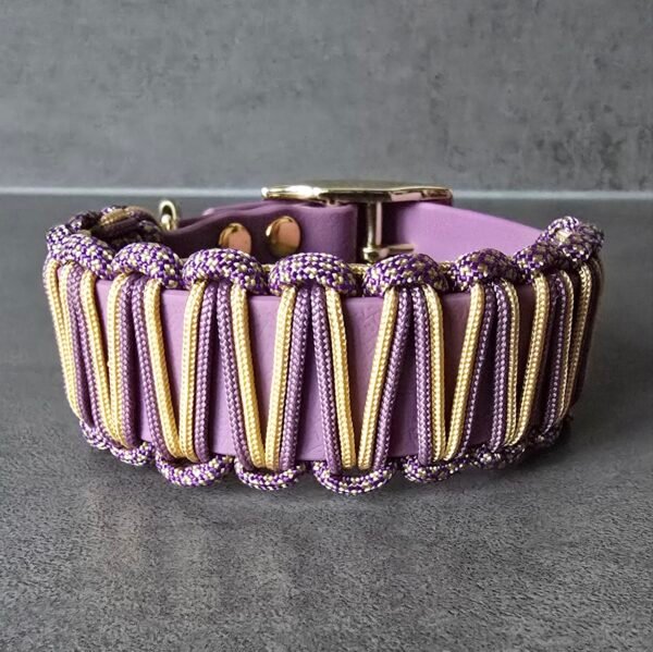 halsband combinatie pvc coated webbing en paracord