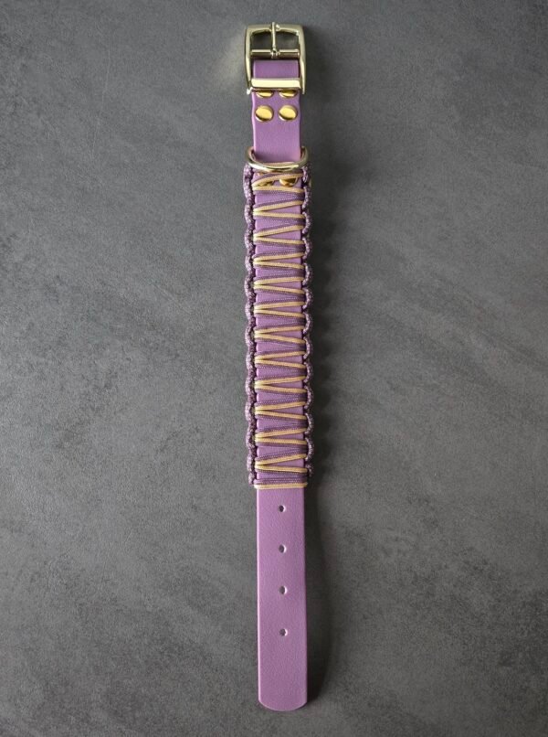 halsband combinatie pvc coated webbing en paracord