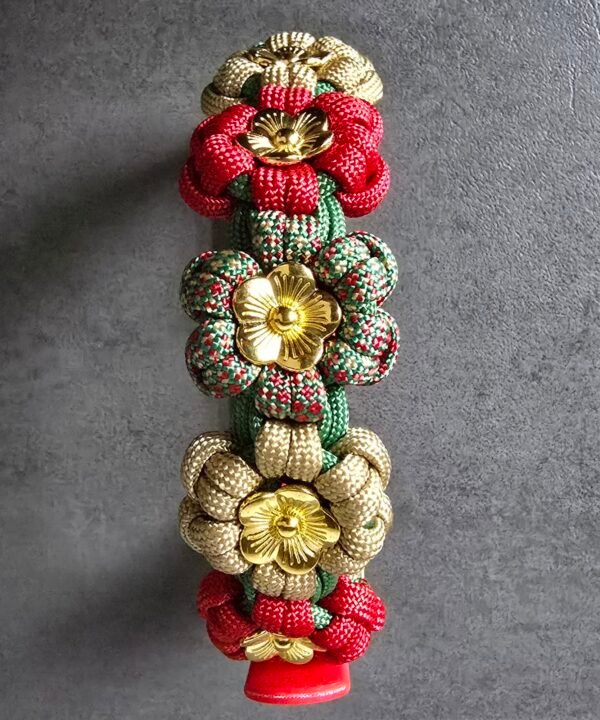 paracord halsband aztec sun bloemen
