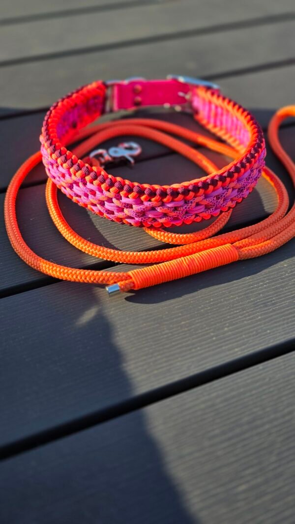 paracord halsband charlie's x factor neonkleuren met lijn