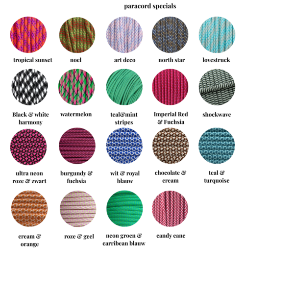 paracord specials Anti-Tekenband met EM-X® kralen type 'snake'