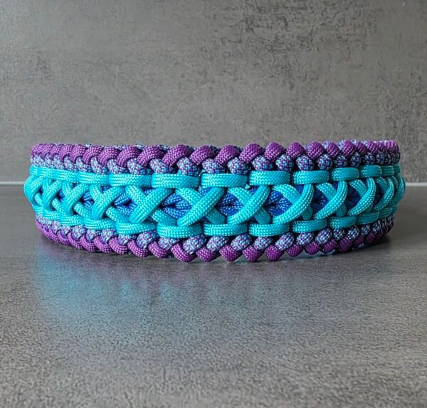 paracord halsband criss cross