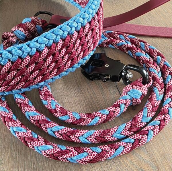paracord hondenlijn herringbone